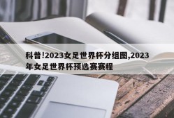 科普!2023女足世界杯分组图,2023年女足世界杯预选赛赛程