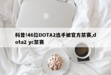 科普!46位DOTA2选手被官方禁赛,dota2 yc禁赛