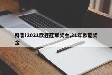 科普!2021欧冠冠军奖金,21年欧冠奖金