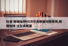 科普!斯图加特VS沃尔夫斯堡对阵预测,斯图加特 沃尔夫斯堡