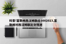 科普!富勒姆西汉姆联庄5002023,富勒姆对西汉姆联比分预测