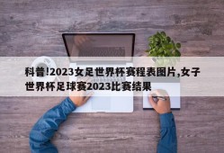 科普!2023女足世界杯赛程表图片,女子世界杯足球赛2023比赛结果