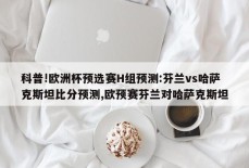 科普!欧洲杯预选赛H组预测:芬兰vs哈萨克斯坦比分预测,欧预赛芬兰对哈萨克斯坦