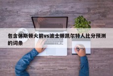 包含休斯顿火箭vs波士顿凯尔特人比分预测的词条