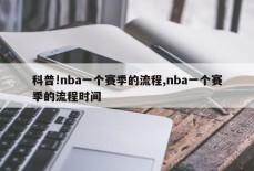 科普!nba一个赛季的流程,nba一个赛季的流程时间