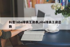 科普!nba球员工资表,nba球员工资总数