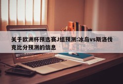 关于欧洲杯预选赛J组预测:冰岛vs斯洛伐克比分预测的信息