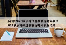 科普!2023欧洲杯预选赛赛程时间表,2023欧洲杯预选赛赛程时间表及结果