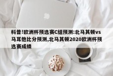 科普!欧洲杯预选赛C组预测:北马其顿vs马耳他比分预测,北马其顿2020欧洲杯预选赛成绩